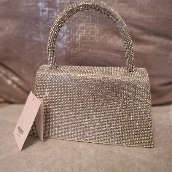 Silver Crystal Mini Purse - Picture 2 of 13